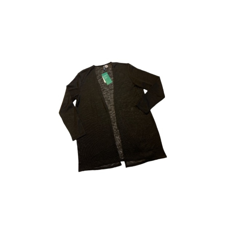 🆕 H&M Conscious Collection Black Long Cardigan - Women’s Size Large